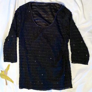 Black Translucent Shirt